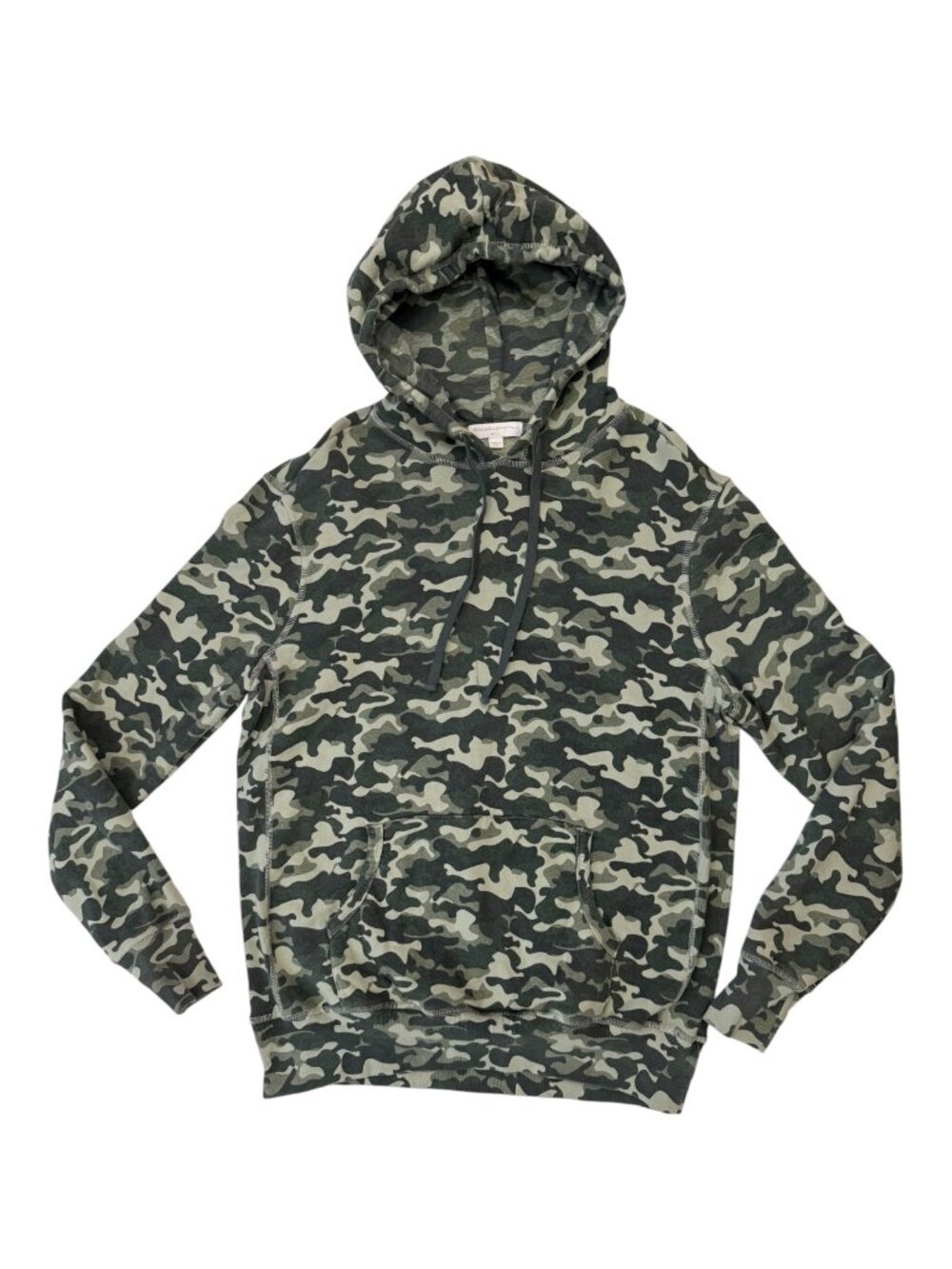 Spiritual Gangster Men's Camo Pullover Hoodie Sweatshirt Green Size Medium